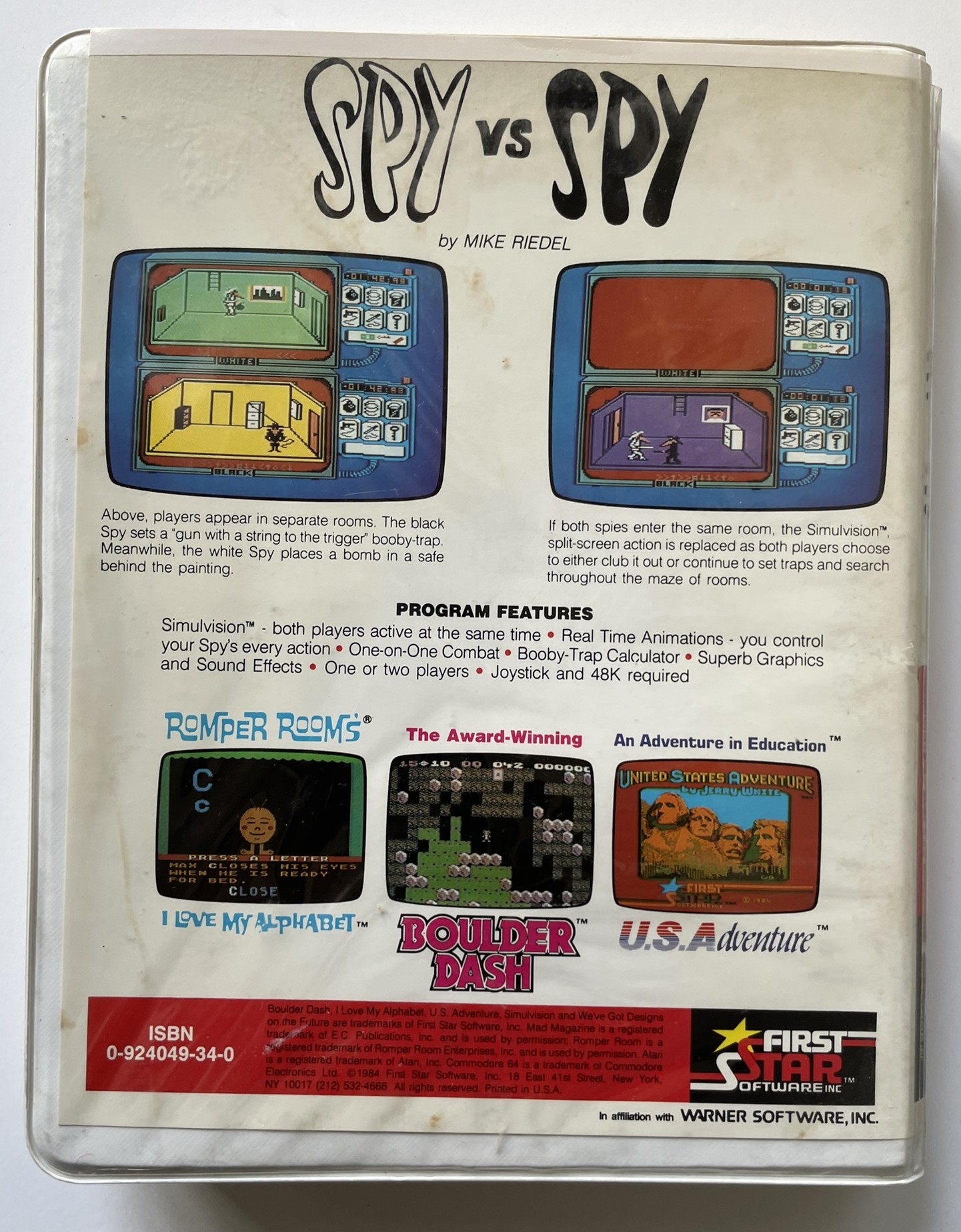 commodore 64 spy vs spy back