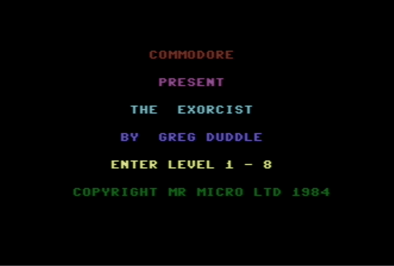 commodore plus 4 exorcist