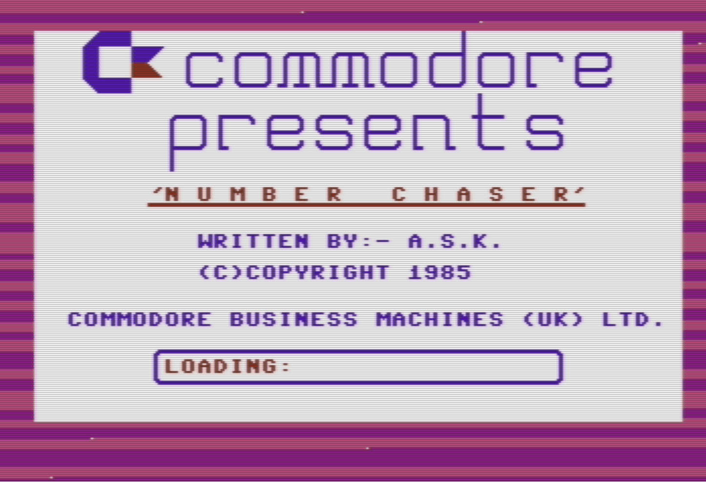 commodore plus 4 number chaser loader
