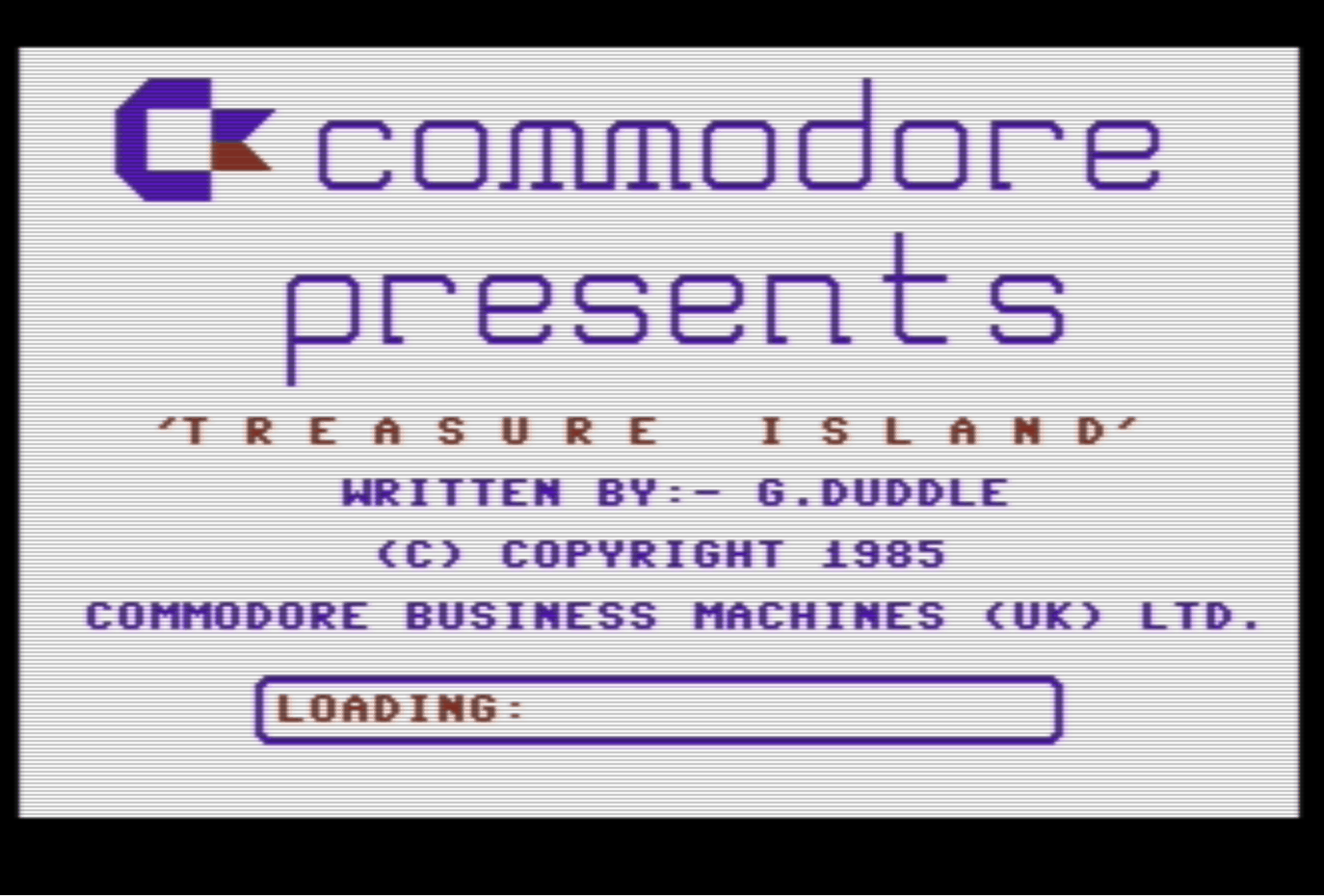 commodore plus 4 treasure island