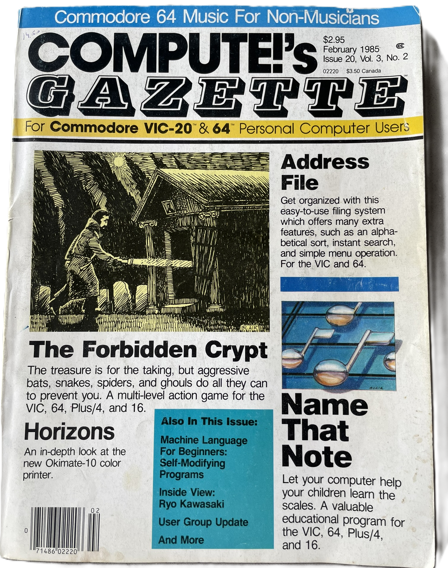 magazine computes gazette feb 1985 front